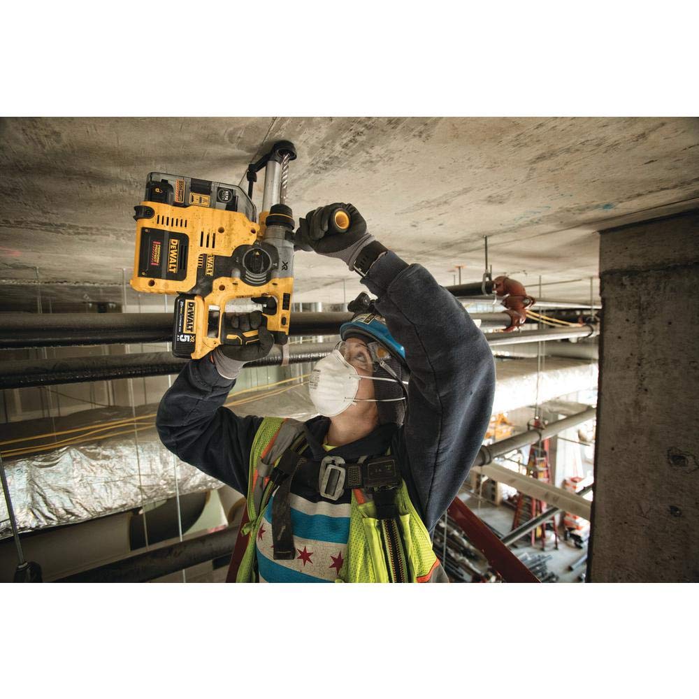 DEWALT 20V MAX XR Rotary Hammer, SDS Plus, L-Shape, On-Board Dust Extractor, 1-Inch (DCH273P2DHO)