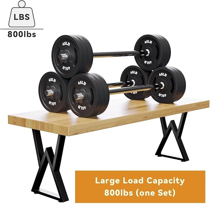 Metal Bench Legs 16 Inch Double Triangle Coffee Table Legs End Table Legs