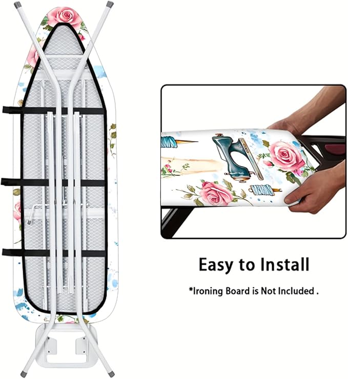 Nuxovilar Sewing Mannequin & Floral Pattern Ironing Board Cover, 15×54 inch