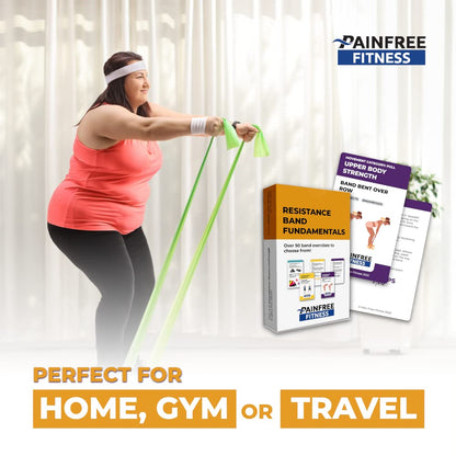50 Resistance Band Workout Cards 3x5''- Fundamental Workout Cards Deck - Suitable for Pre-Set Warm Ups & Strength Exercise - Bend & Tear-Resistant