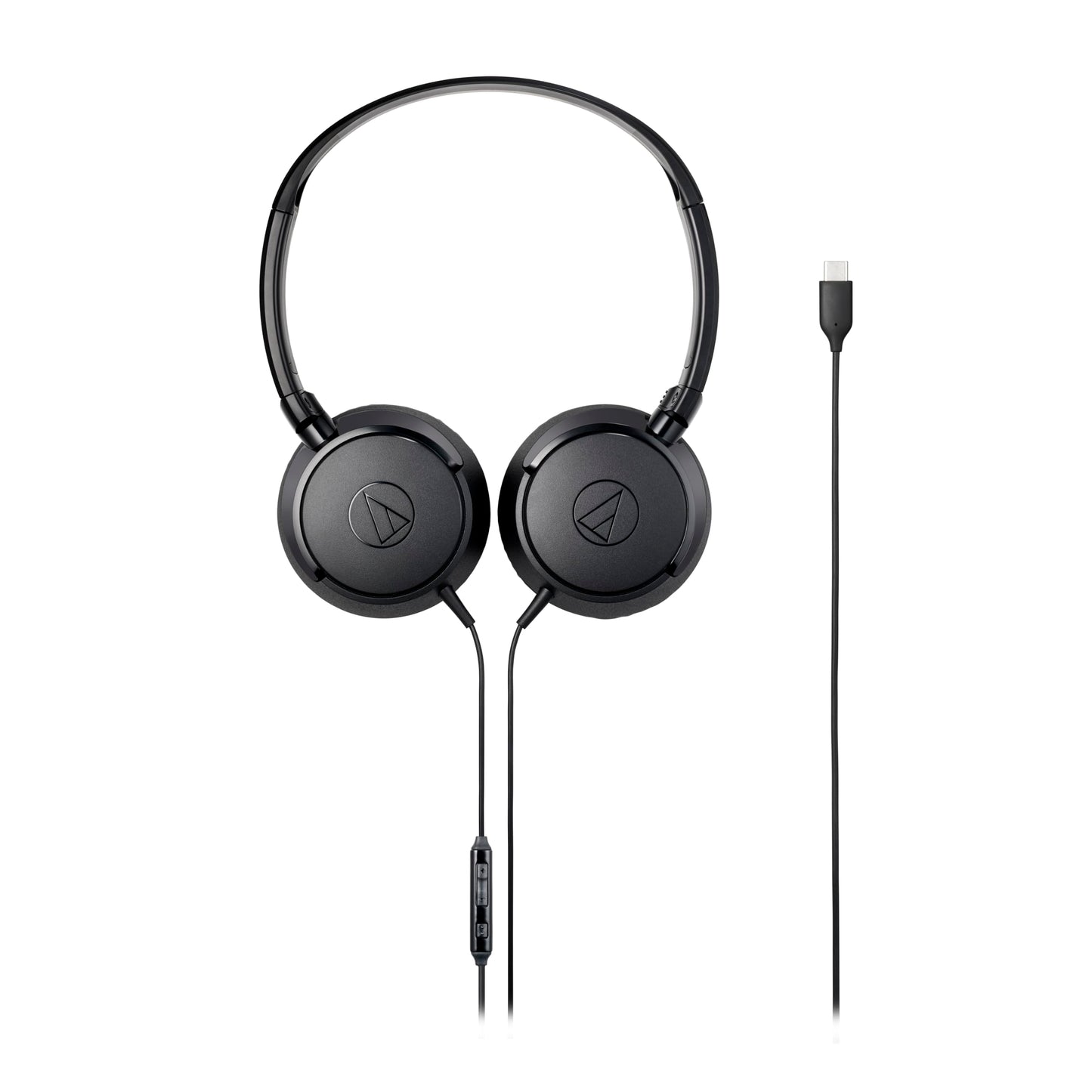 Audio-Technica ATH-S120C-BK USB-C Headphones, Black