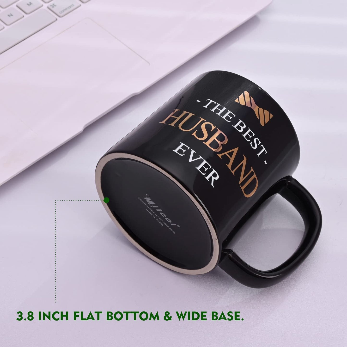 Miicol Funny Coffee Mug 16 oz, Large Ceramic Tea Mug, Gift Idea for Men, Husband, Cute Office Coffee Cup, Black Tea Cup, Unique Gift for Birthday, Christmas