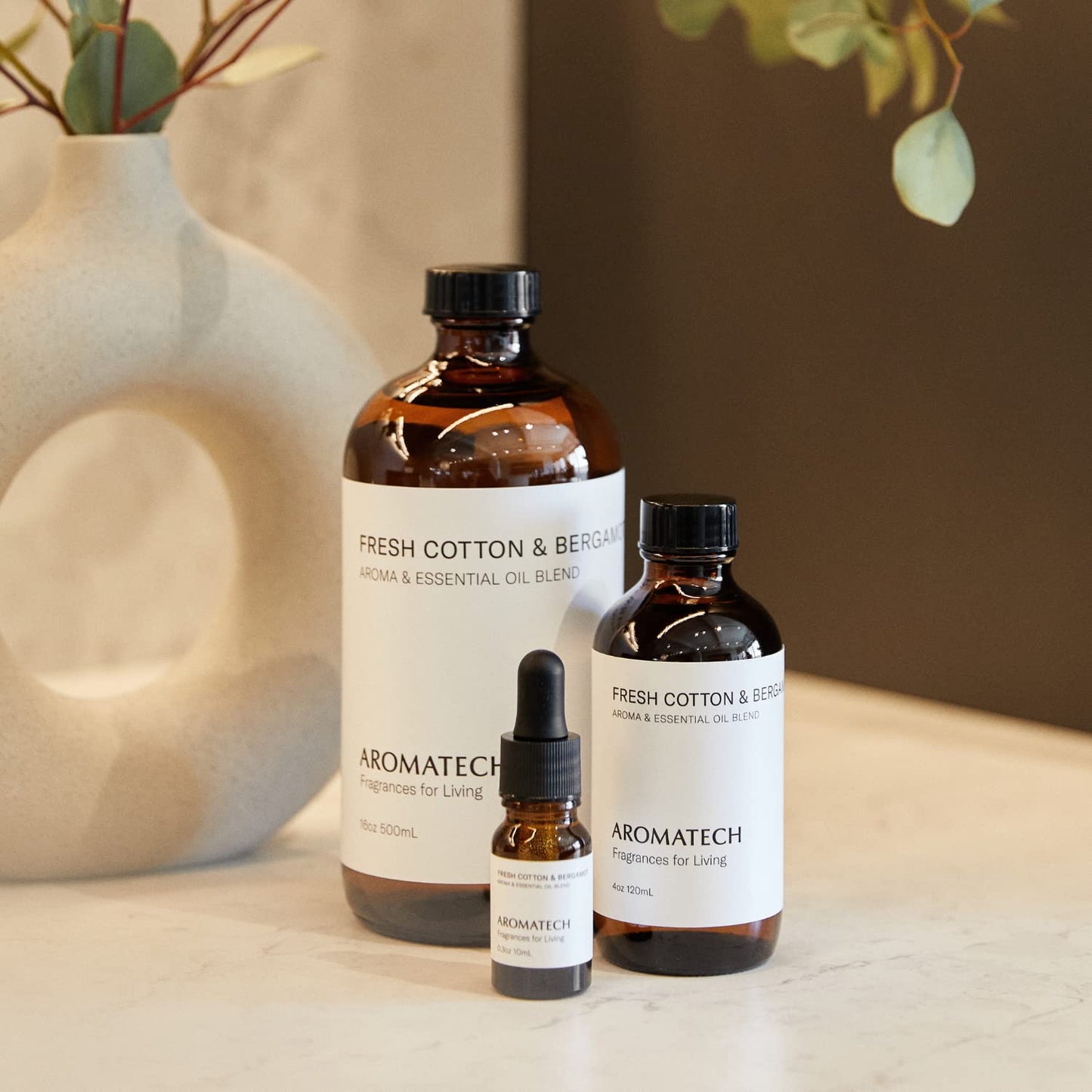 AromaTech The Hotel Aroma Essential Oil Blend: Luxury Hotel Inspired Aromatherapy with Lemon, Lavender, Peach & Pine for Ultrasonic Diffusers & Nebulizers - 0.3 fl oz, 10 mL