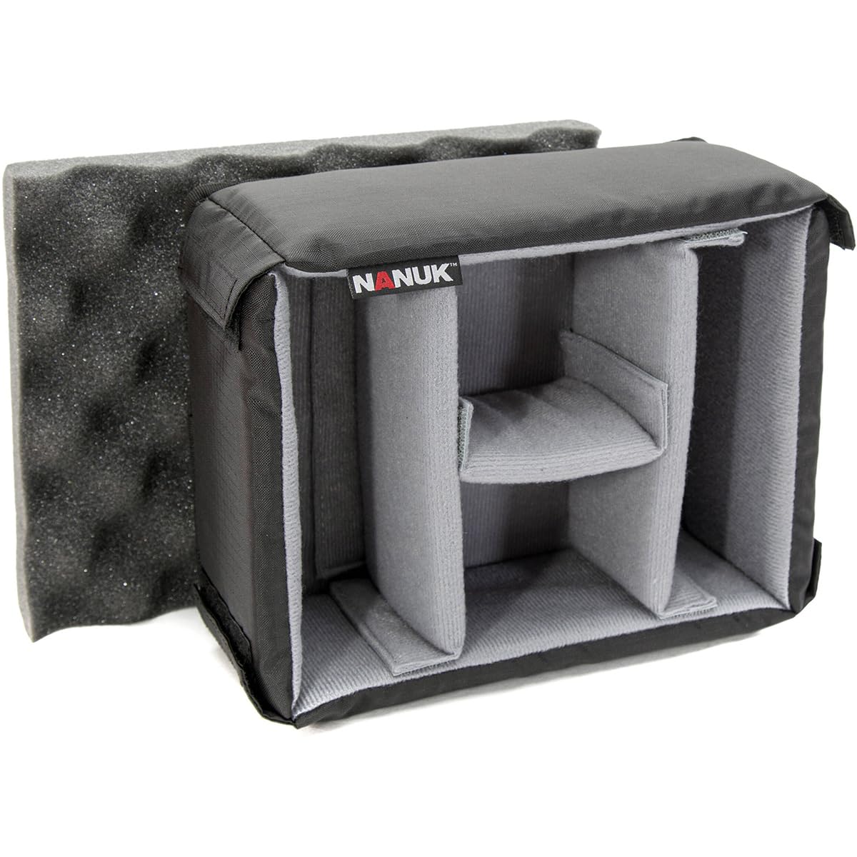 NANUK 905 Pro Waterproof Hard Case with 2-Pocket Lid Organizer and Padded Divider, Black