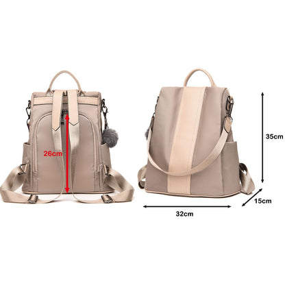 LOSMILE Women's Backpack, Rucksack Nylon School Bag Ladies Handbag Shoulder Bags Lightweight Daypack Anti-Theft Bags