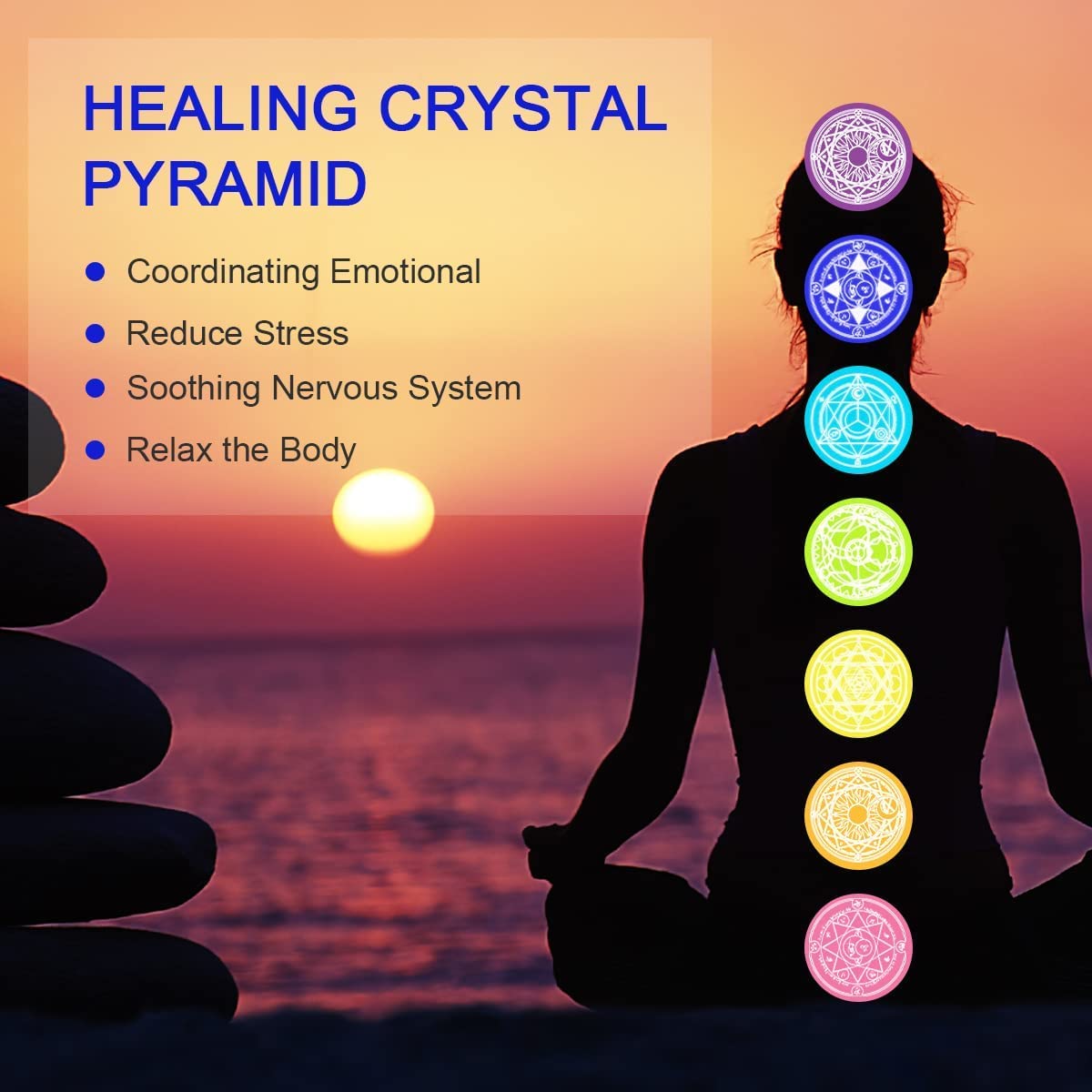 Tree of Life Orgonite Pyramid Kit White Quartz with Obsidian Stone Positive Reiki Energy Generator Crystal Healing Orgone Collection Wealth Lucky Meditation Tool