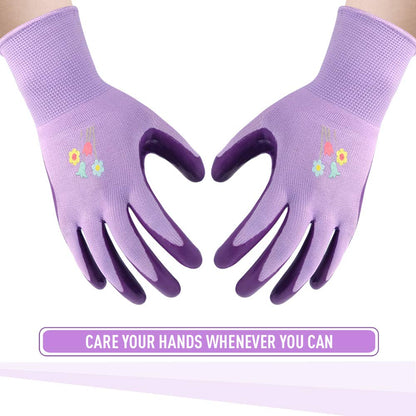 Jardineer Gardening Gloves for Women 6 Pairs, Ladies Gardening Gloves Medium, Garden Gloves Women for Yard, Cleaning, Fishing, Camping (Medium)