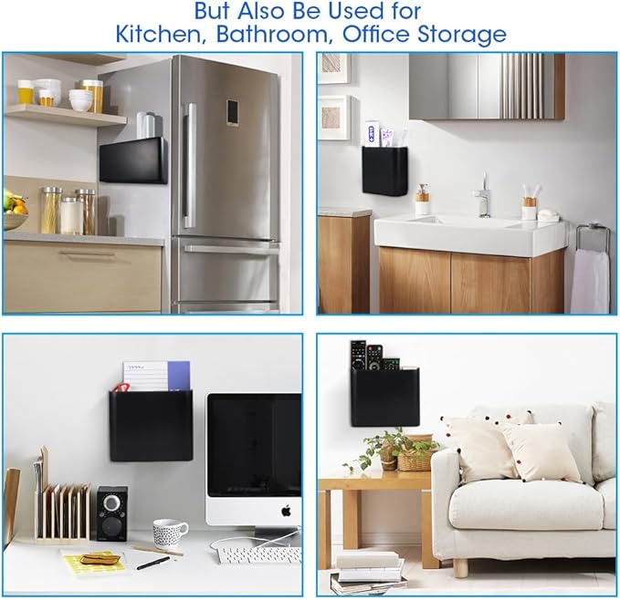 Picowe 3 PCS Magnetic Laundry Storage, Magnetic Storage Box