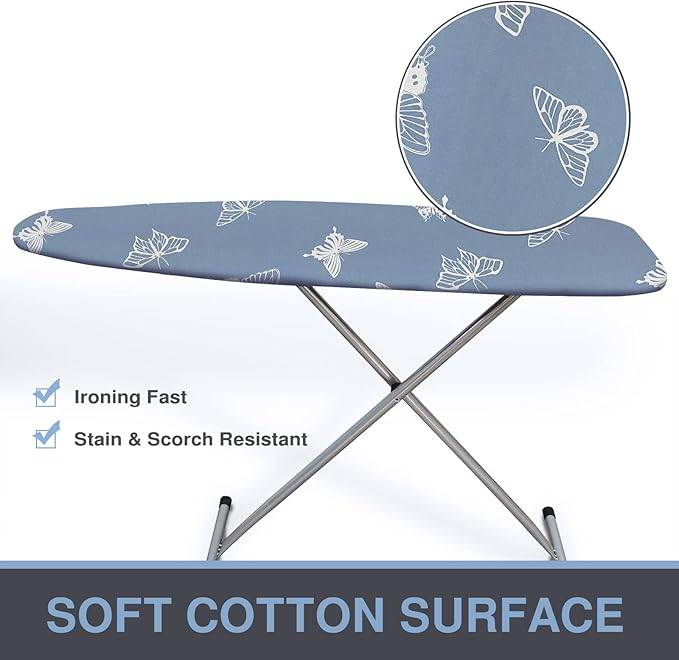 Ironing Board Cover and Pad, Standard Size 15x54, Thick Padding, Elastic Edge