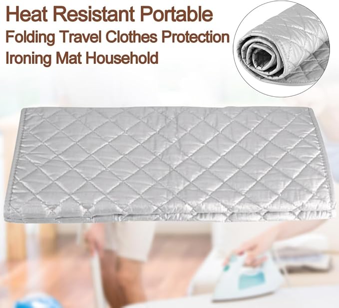Portable Ironing Mat Blanket for Table Top, Iron Board Alternative Cover