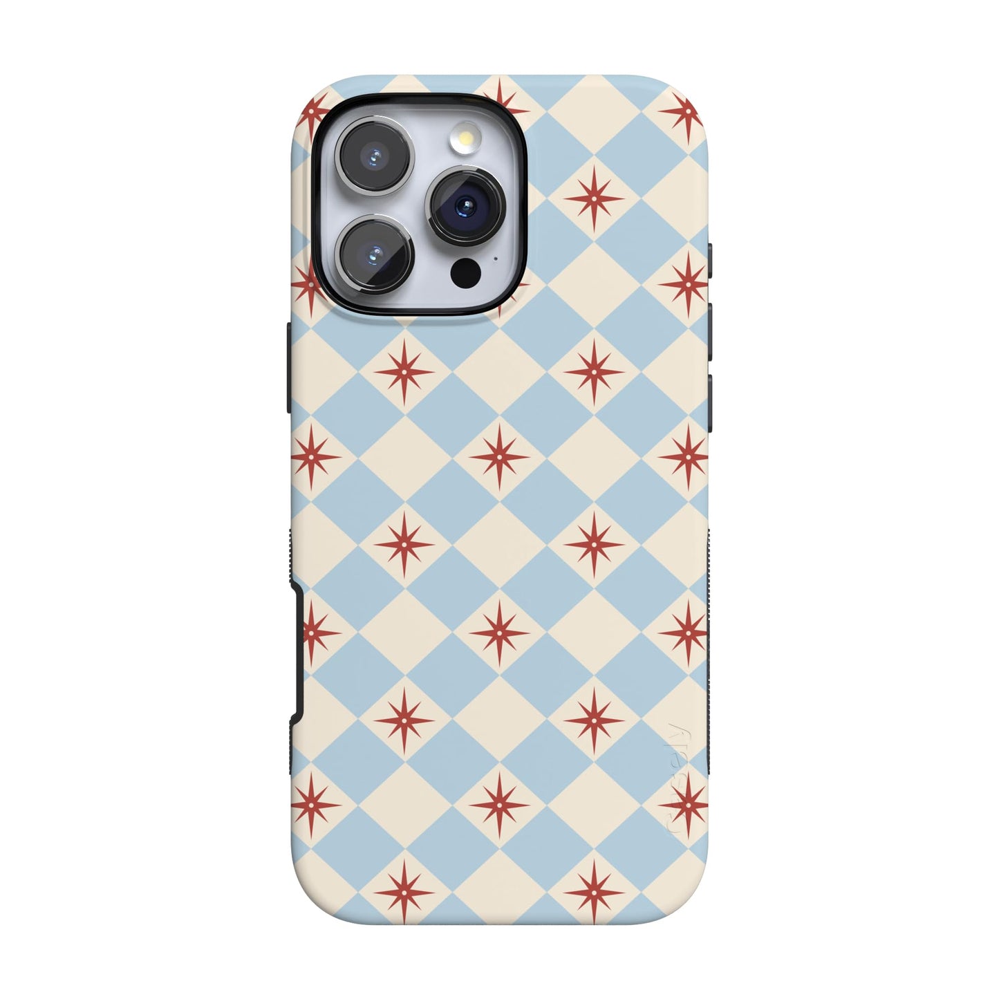 Casely iPhone 16 Pro Max Case | Blue Stripes | Sunday Best | Compatible with MagSafe | Bold Protective Design