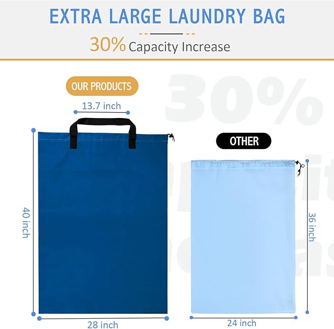 Extra Large Laundry Bag With Handles, Heavy Duty, Travel Laundry Bag