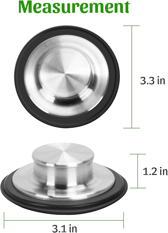 3PCS - Windran Kitchen Sink Drain Strainer and Sink Drain Stopper Set, Upgraded