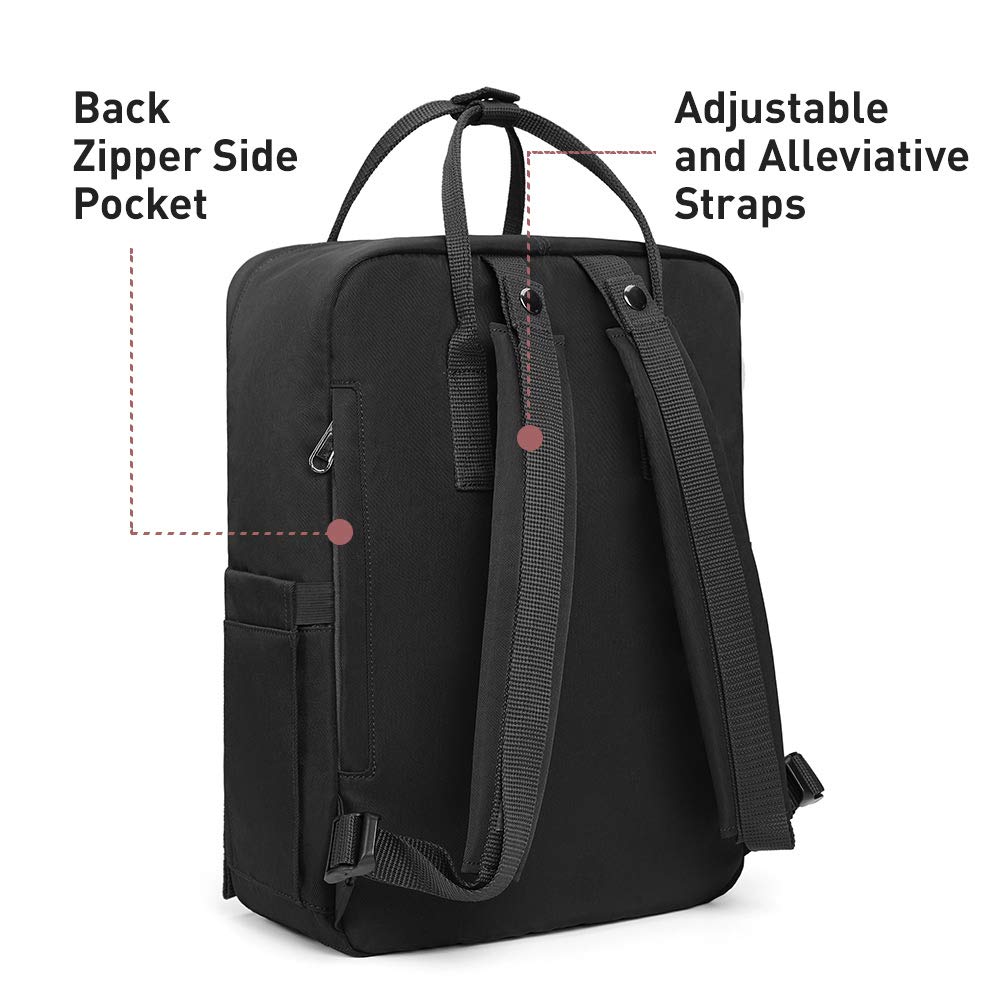 KALIDI Unisex Lightweight Backpack School Bag Water-resistant Casual Rucksack fits 15 inch Laptop for Boys Girls Men and Women