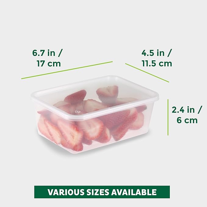 Freshware Food Storage Containers 25 oz Plastic Deli Containers
