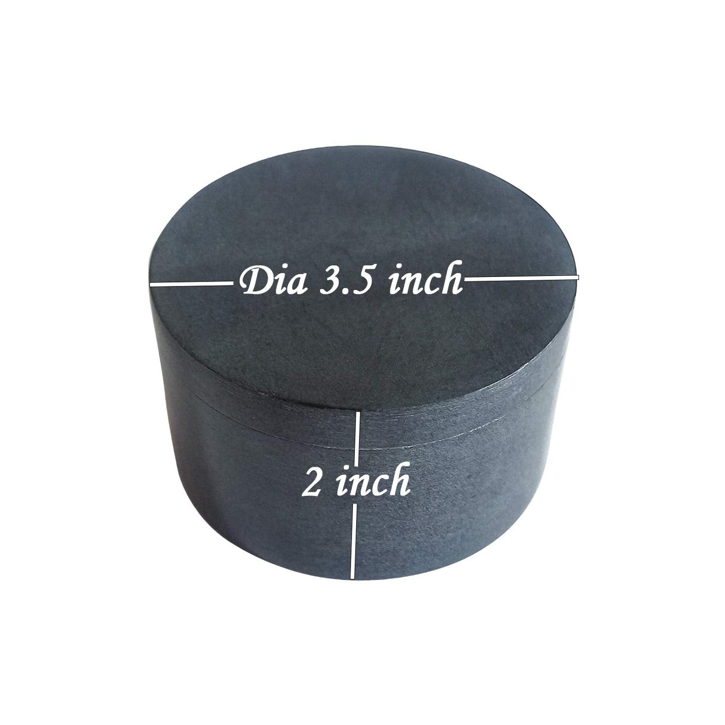Kaizen Casa Unique Salt and Pepper Box Elegant Natural Stone Salt Box with Lid for Salt, Spice and Herbs Storage (3.5" x 2")