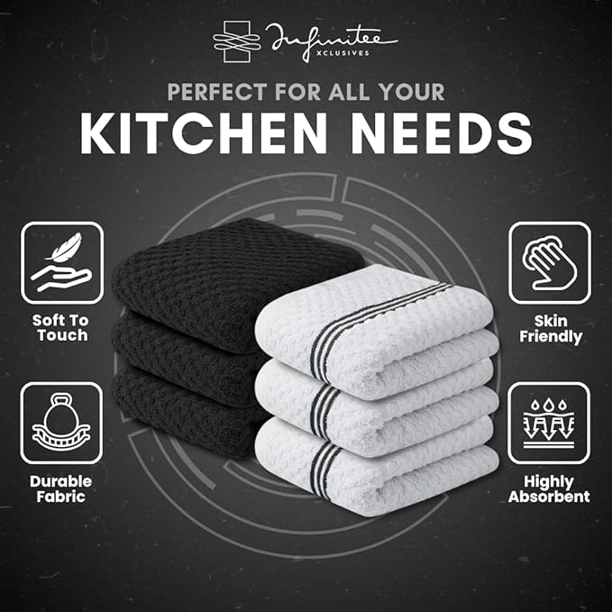 Infinitee Xclusives 100% Cotton Kitchen Towels