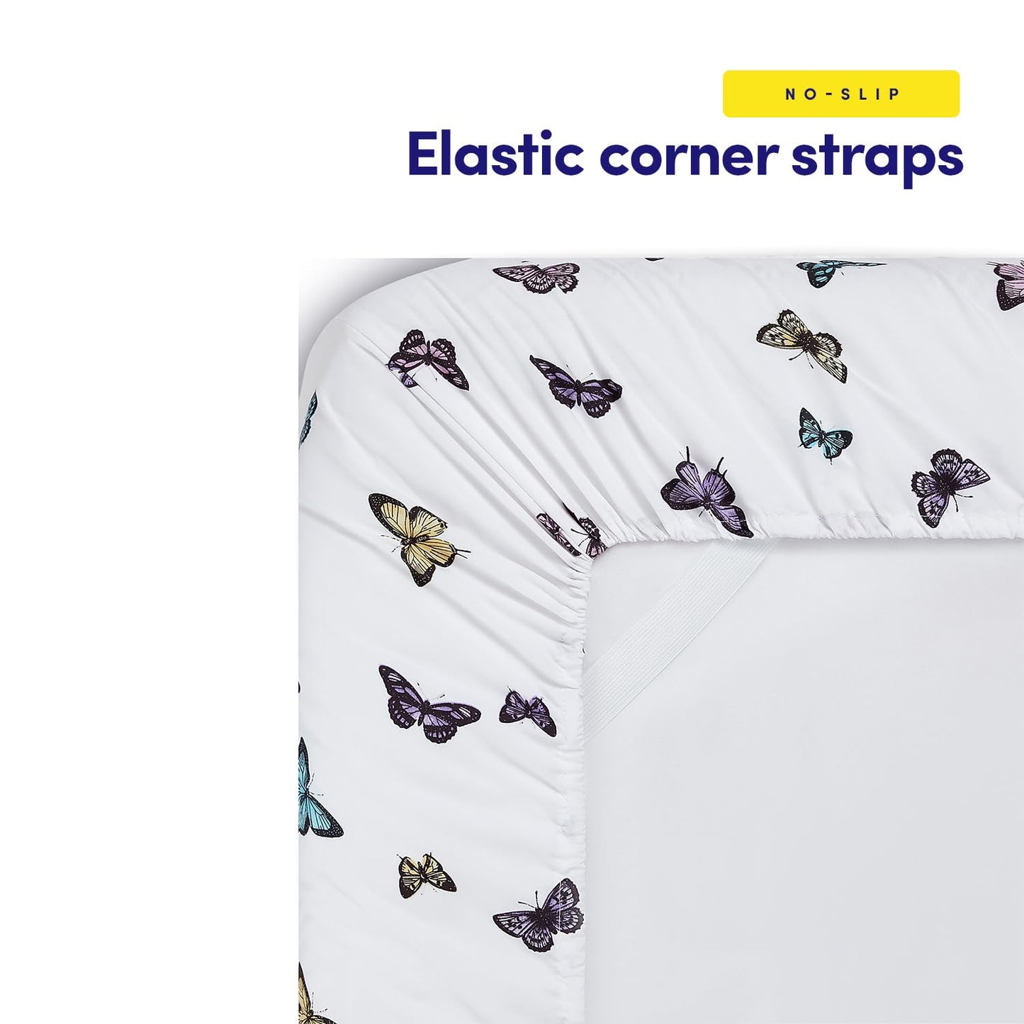 1500 Supreme Kids Bed Sheet Collection - Fun Colorful and Comfortable Boys and Girls Toddler Sheet Sets - Deep Pocket Wrinkle Free Soft and Cozy Bedding - Twin XL, Butterflies