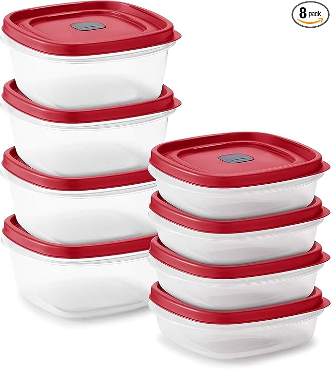 Tribello 16-Piece BPA-Free Plastic Food Storage Set, Dishwasher Safe: Perfect