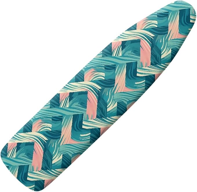Spiral Stripe Ironing Board Cover, Swirl Line Elastic Edges Non-Slip Thick Iron