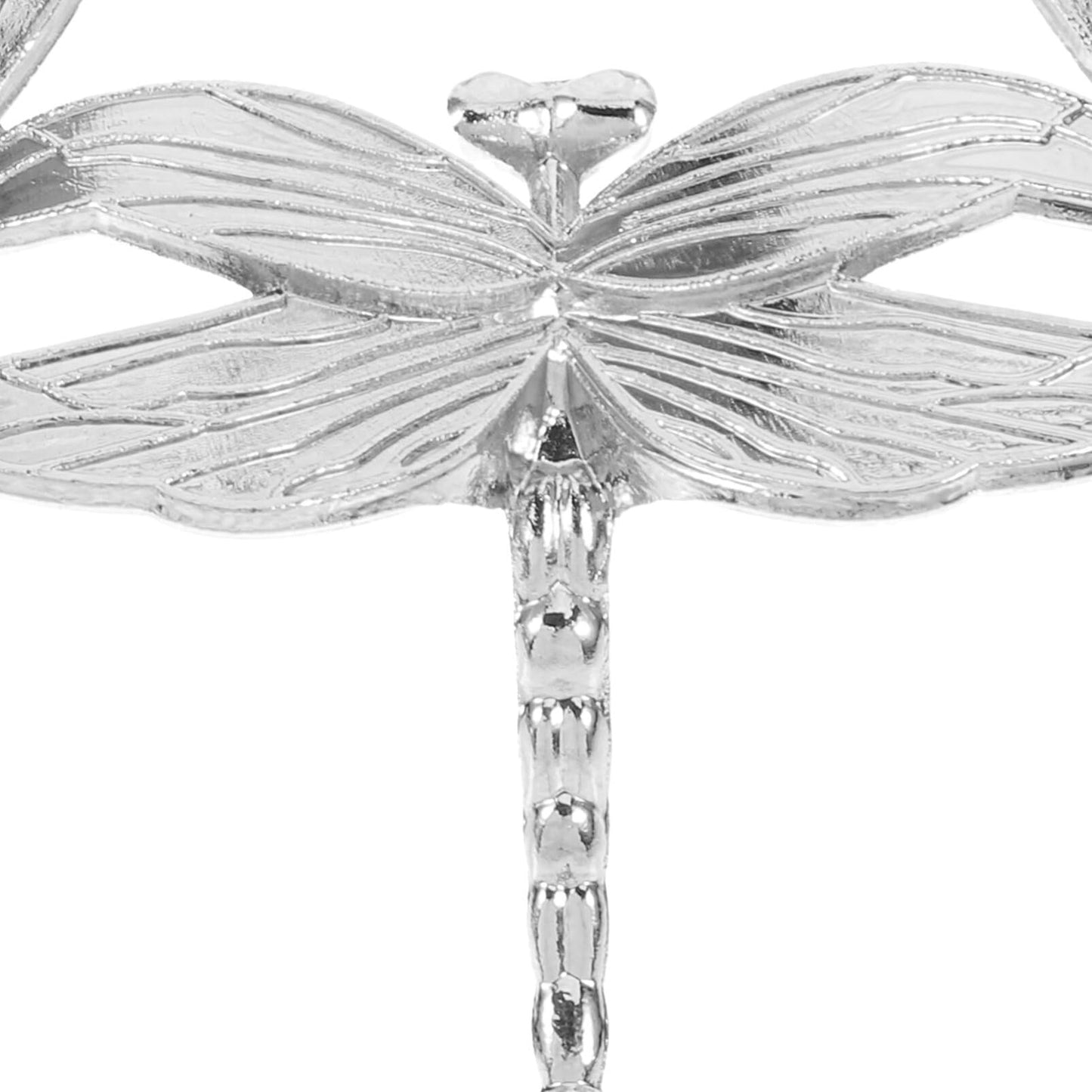 Amosfun Metal Dragonfly Display Stand Crystal Sphere Holder Triangle Base 3.93X3.93X1.57 Inch Home Decor Display Pedestal for Globe and Sphere Stands