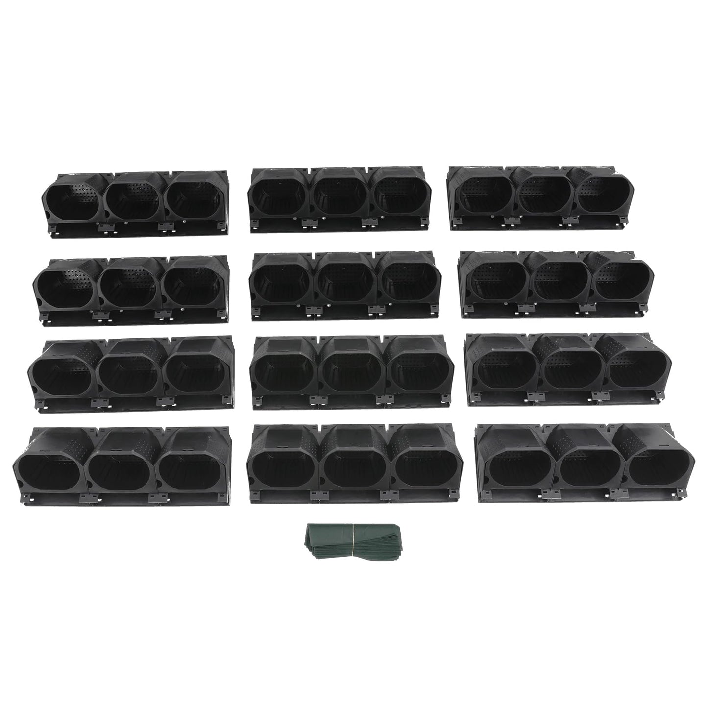 TFCFL Self Watering Wall Planter with 36 Pots,Vertical Garden Planter for Indoor Plants,Wall Mounted Planters Hanging Flower Herbs Vegetables for Patio Outdoor Decor (Black)