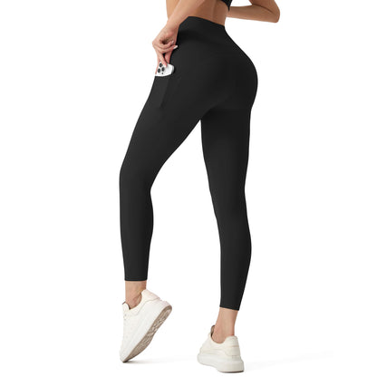 High Waisted Leggings for Women - No Front Seam Tummy Control Yoga Pants for Workout Running No See Through