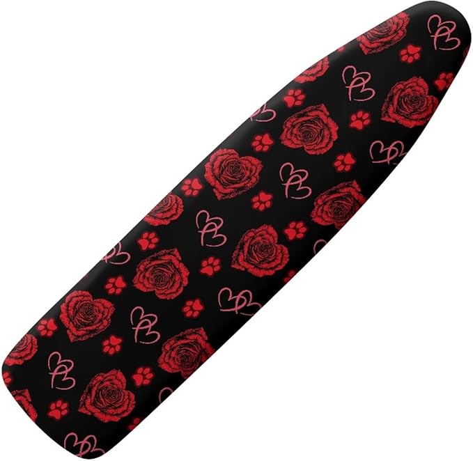Rose Paw Ironing Board Cover and Pad, Thick Scorch Resistant Padding Heavy Duty