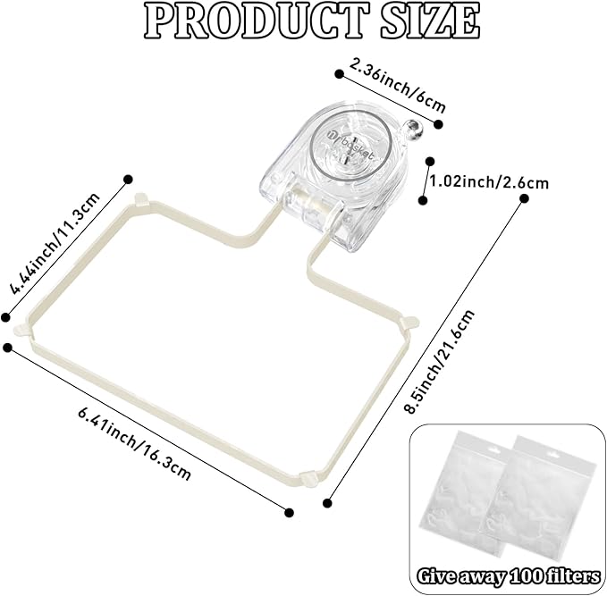 Kitchen Sink Strainer with 100 PCS Filter Mesh Bag, Food Waste Filter Basket
