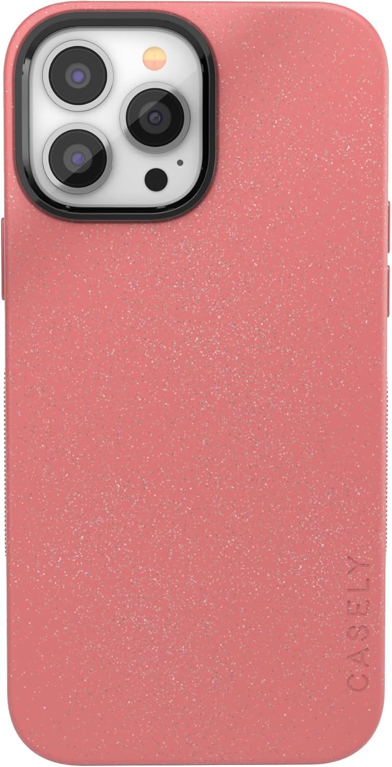 Casely iPhone 13 Pro Case | Compatible with MagSafe | Taupe on Nude | Solid Beige Aesthetic Cream Case