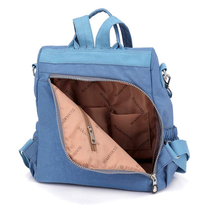 Estwell Women Backpack Ladies Rucksack Handbag Anti-theft Waterproof Nylon School Bag Travel Casual Daypack Fashion Shoulder Bag, Blue