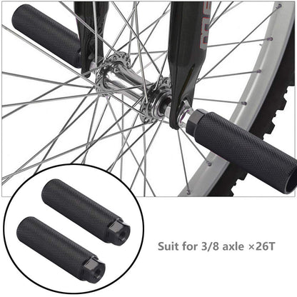 SMALLSTARIII Bike Pegs 2Pcs Aluminum Alloy Anti-Skid Lead Foot Bicycle Pegs 3/8 inch Axles