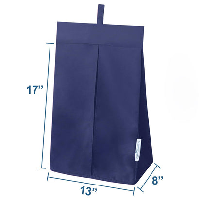 SPRINGSPIRIT Diaper Stacker Caddy Organizer Easy Access & Dustproof Portable Hand Free Diaper Holder for Adults or Nursery, Machine Washable Navy