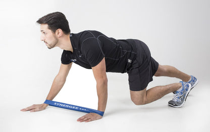 Synergee 10 Pack Mini Band Resistance Loop Exercise Bands Black X-Heavy Resistance