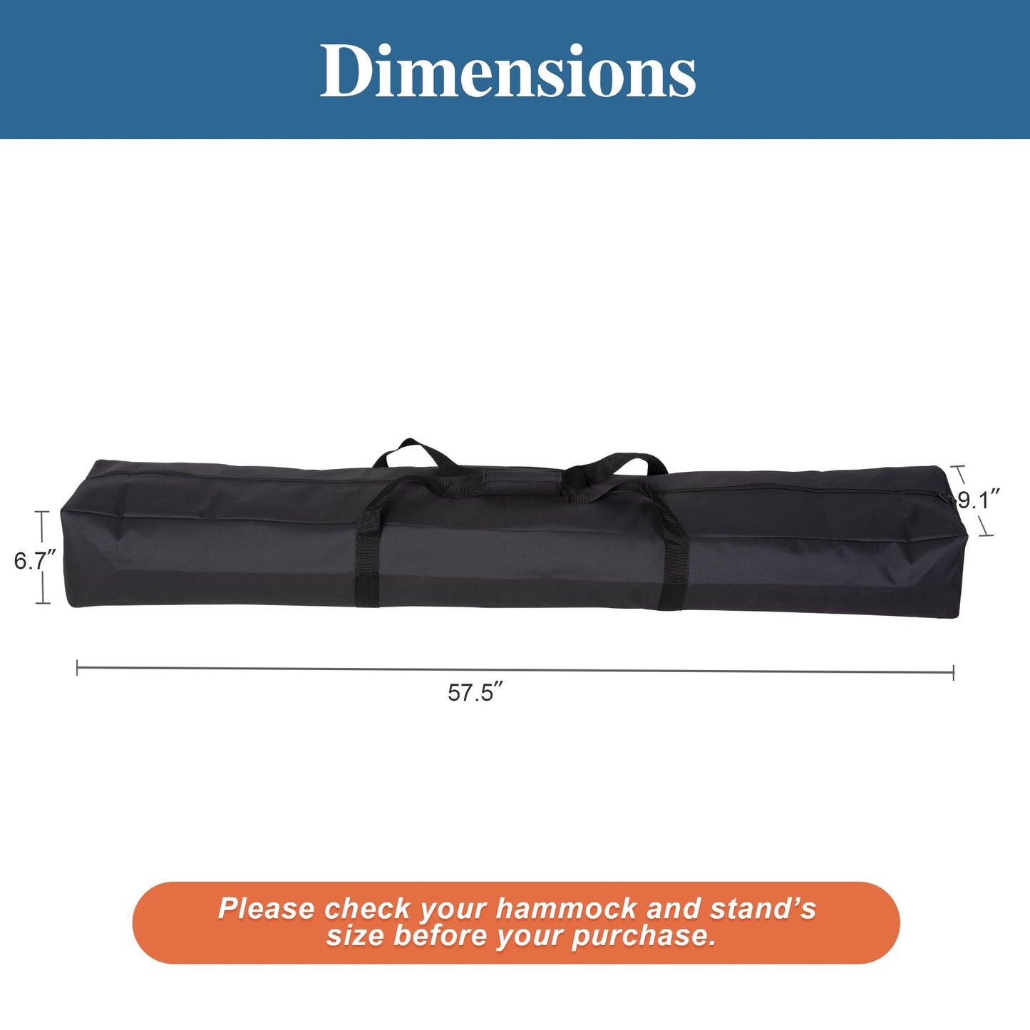 SUNCREAT Hammocks Portable Hammock with Stand, 475lbs Capacity, Hammock Storage Bag Heavy Duty Hammock Handbag
