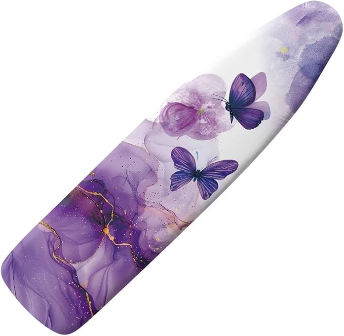 Sprowallow Purple Butterfly Flower Ironing Board Covers 15 x 54 inch Drawstring