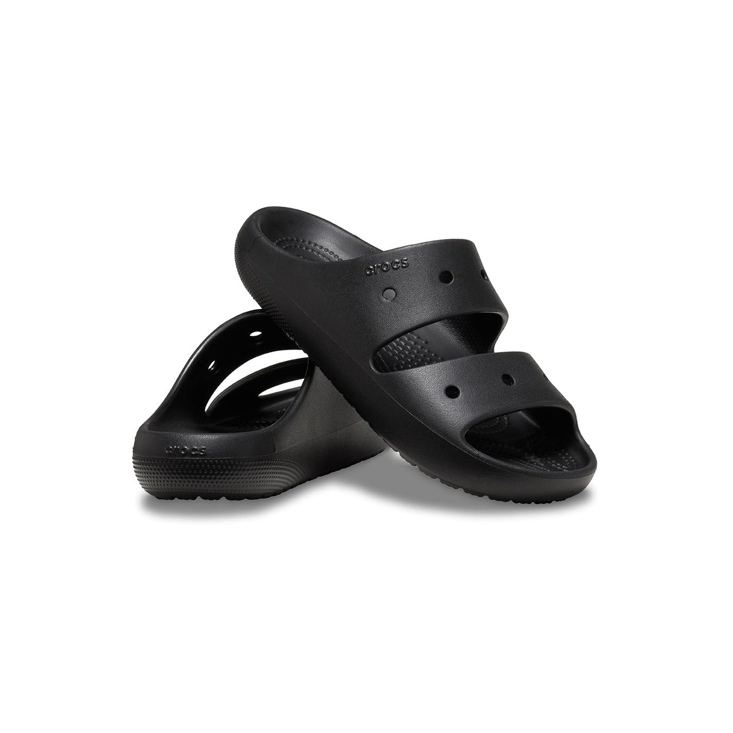 Crocs Unisex Adults, Classic Sandal v2, Black, 5 UK Men/ 6 UK Women