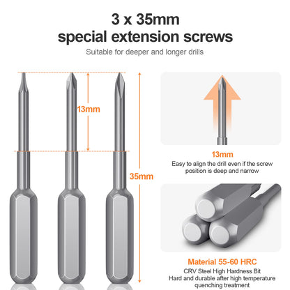 130 in 1 Precision Screwdriver Set Upgrade Version Mini DIY Repair Tools Kit Torx Screwdriver Sets for Game Console Tablet Pc MacBook Watches and Other Electronics