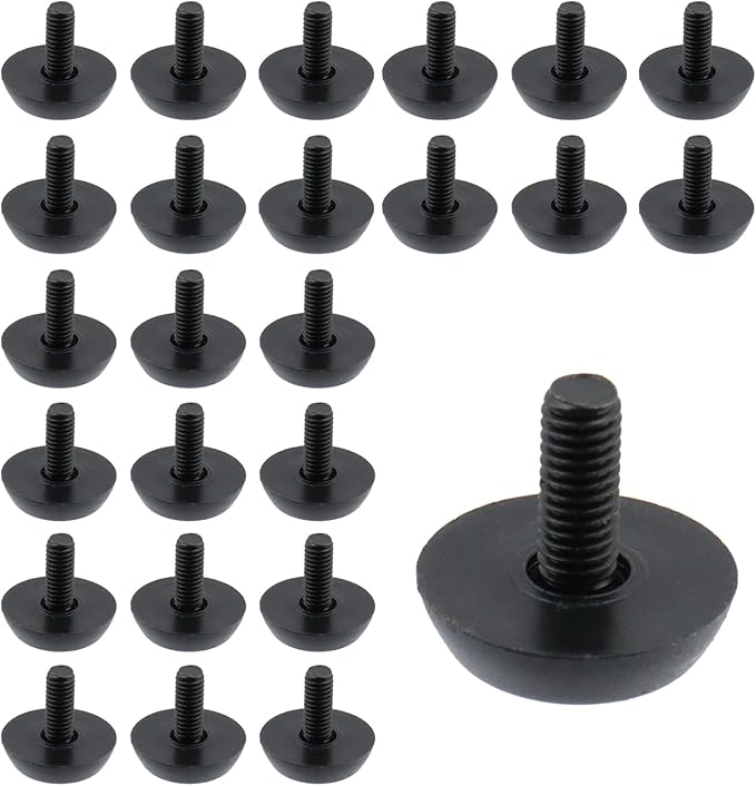 Antrader 24 Pack M6×15mm Furniture Lvelers, Table Leg Levelers, Levelling Foot