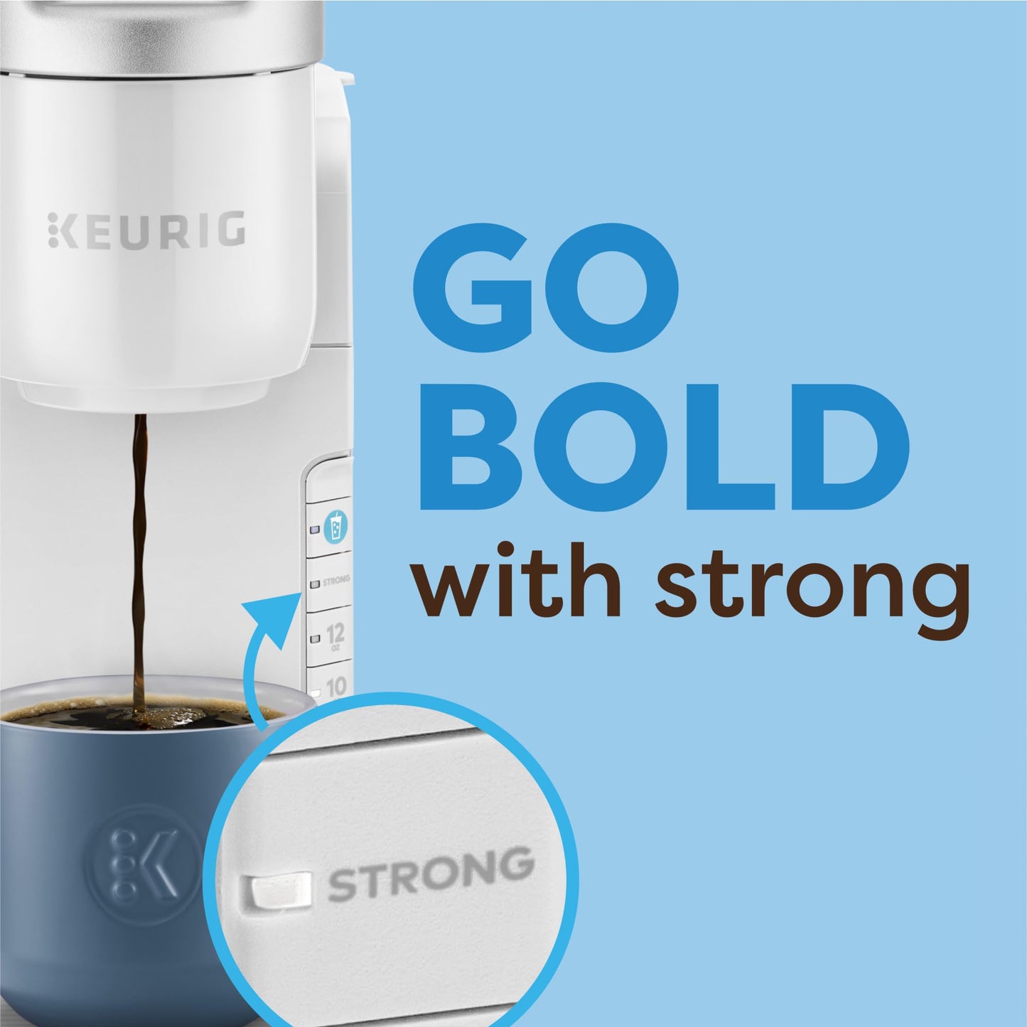 Keurig K-Iced Coffee Maker, Single Serve K-Cup Pod Iced Coffee Maker, With Hot and Cold Coffee Capabilities, Brews Any K-Cup Pod, White