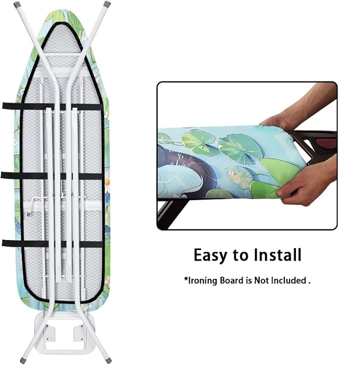 Cute Otter Ironing Board Covers Heavy-Duty Fabric Non Slip Padded Ironing Board