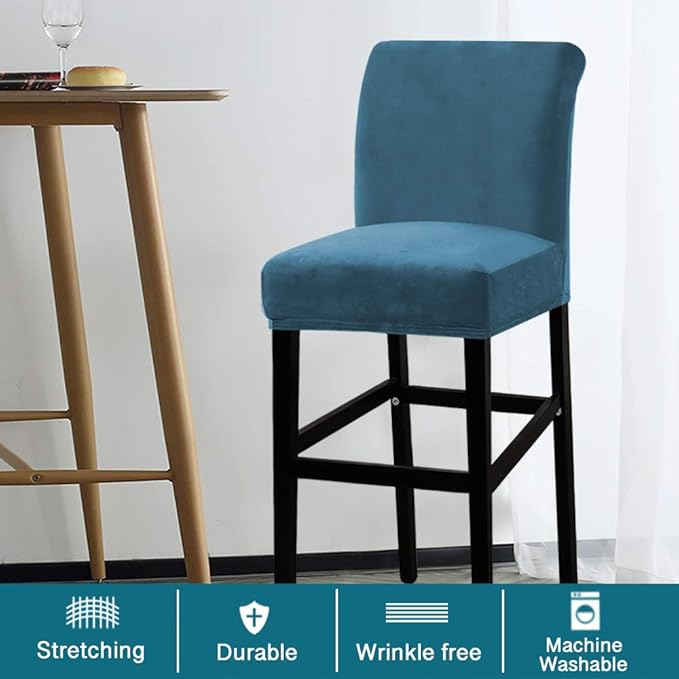 Turquoize Bar Stool Covers 4 Pack Bar Stool Covers