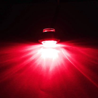 10 Pack Waterproof Marine Boat LED Lights, LED Underwater Lighting, Utility Led Interior Lights Navigation Lights Deck Courtesy Lights 12V for Yacht Boat Fishing Pontoon Sailboat Kayak (Red)