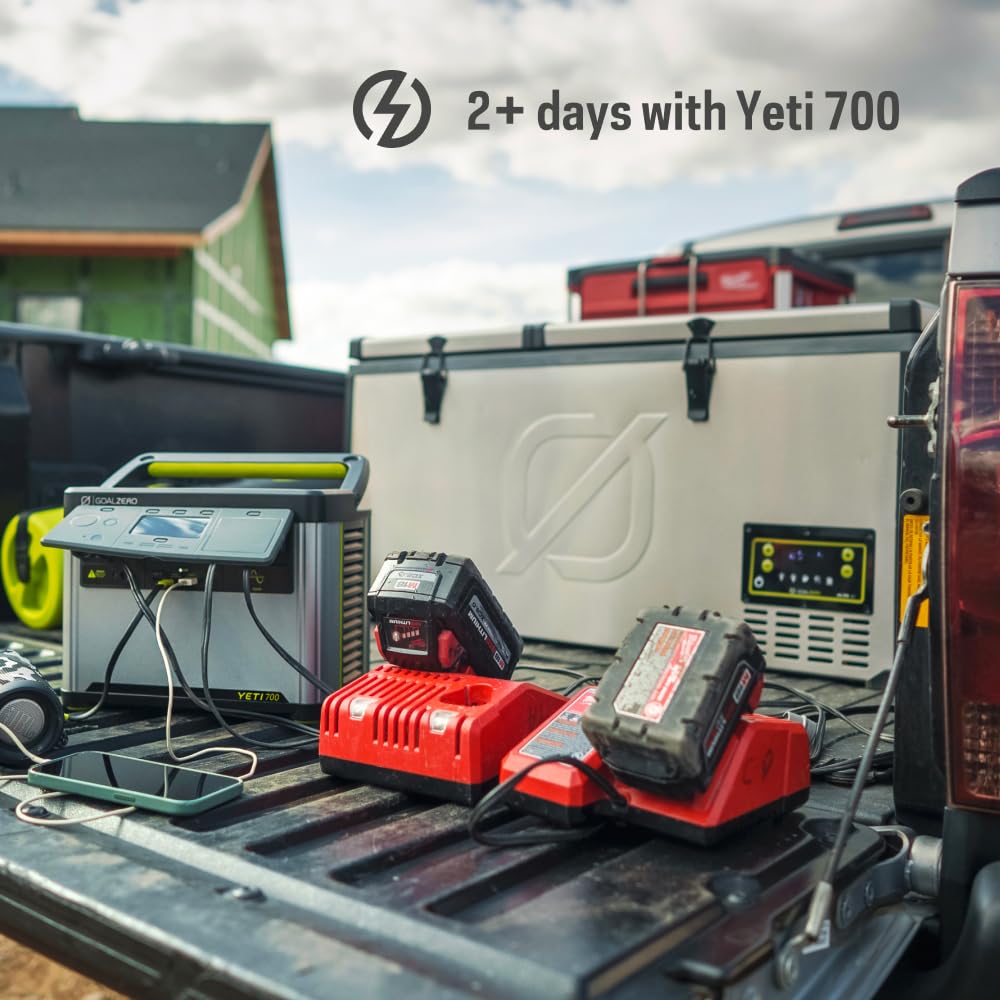 Goal Zero Alta 80, Portable Fridge and Portable Freezer, Energy Efficient, 78 L, Dual Zone Compartments