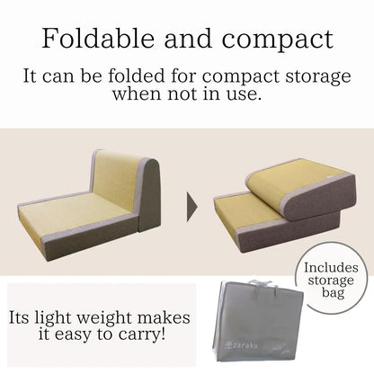 BJDesign Foldable Igusa Tatami Floor Chair - Zen Meditation Cushion and Seat, Dual-Purpose, Eco-Friendly, Handmade with Natural Materials, Easy to Store - Versatile Seating for Adults and Kids