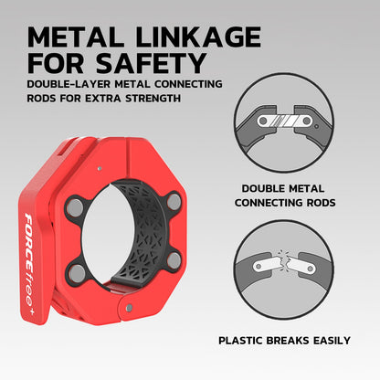 Quick Release Barbell Collars - Slim Design, Non-Slip Secure, High-Strength Durable, Magnetic Convenience - Fits 2-Inch Olympic Bars