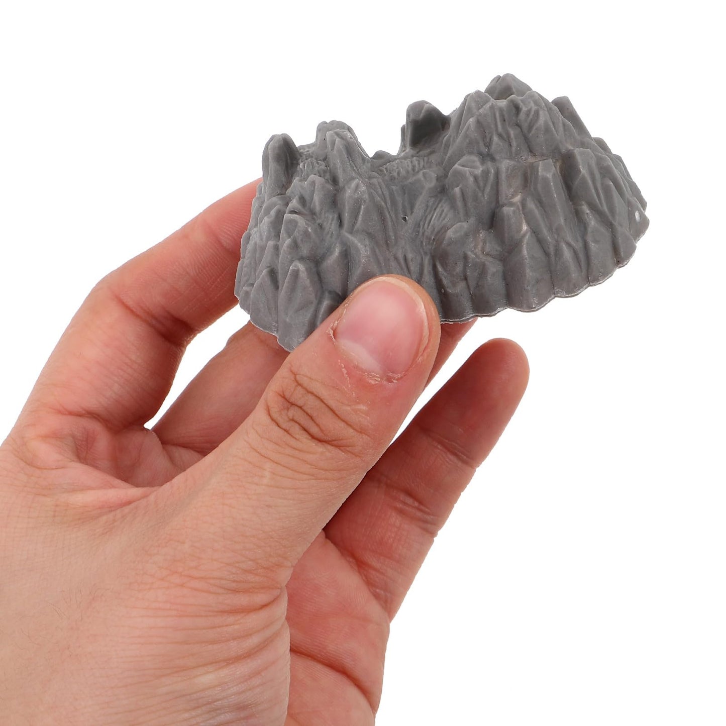 Homoyoyo 20pcs Mini Rockery Model, Fake Rock 2.55 Inch Plastic Landscape Miniature Fake Stone Rocks for Micro Landscape Decor Resin Moss Terrariums Bonsai Decor