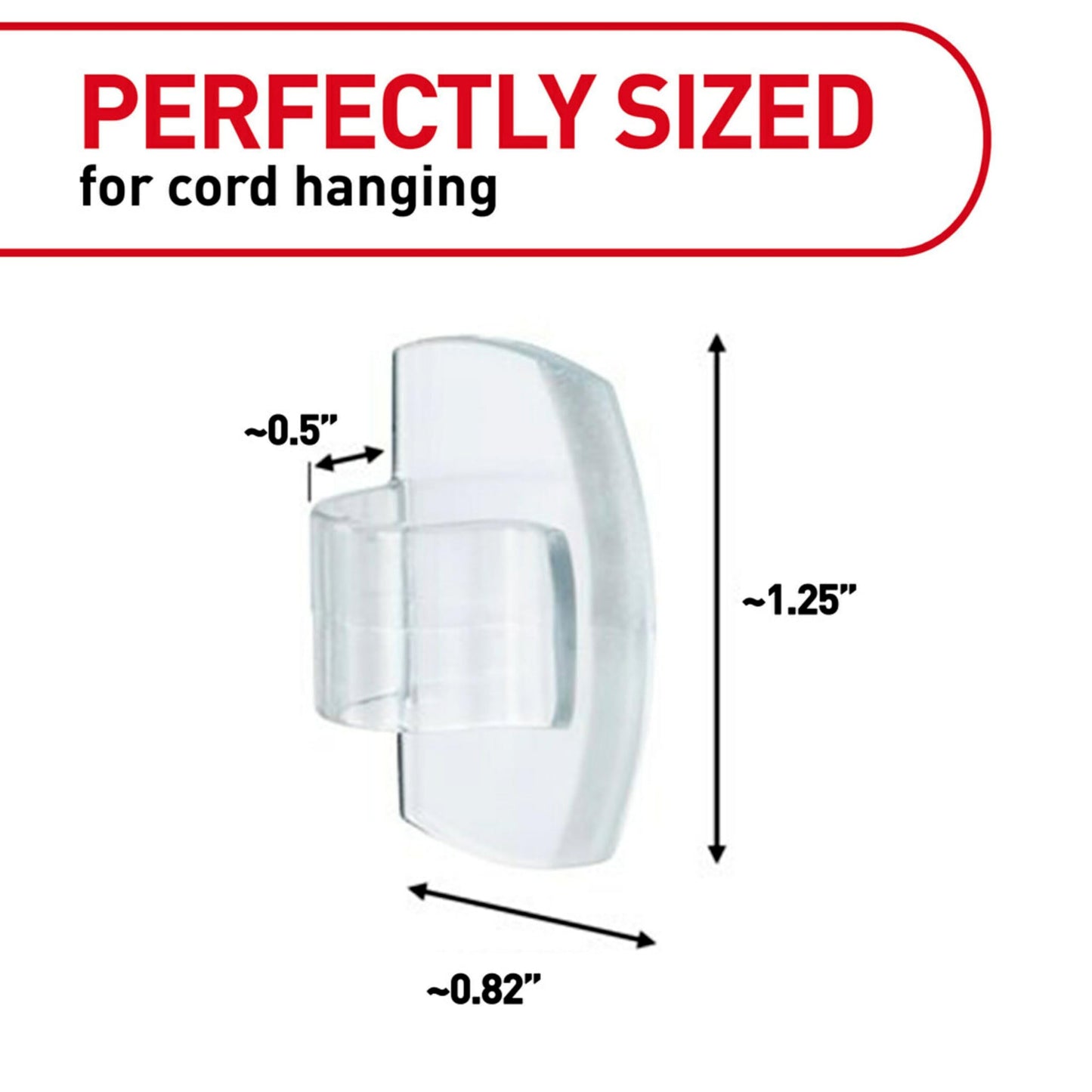 Command Round Cord Clips, Damage Free Hanging Cable Clips, No Tools Wall Clips for Hanging Electrical Cables, 13 Clear Cord Clips and 16 Command Strips