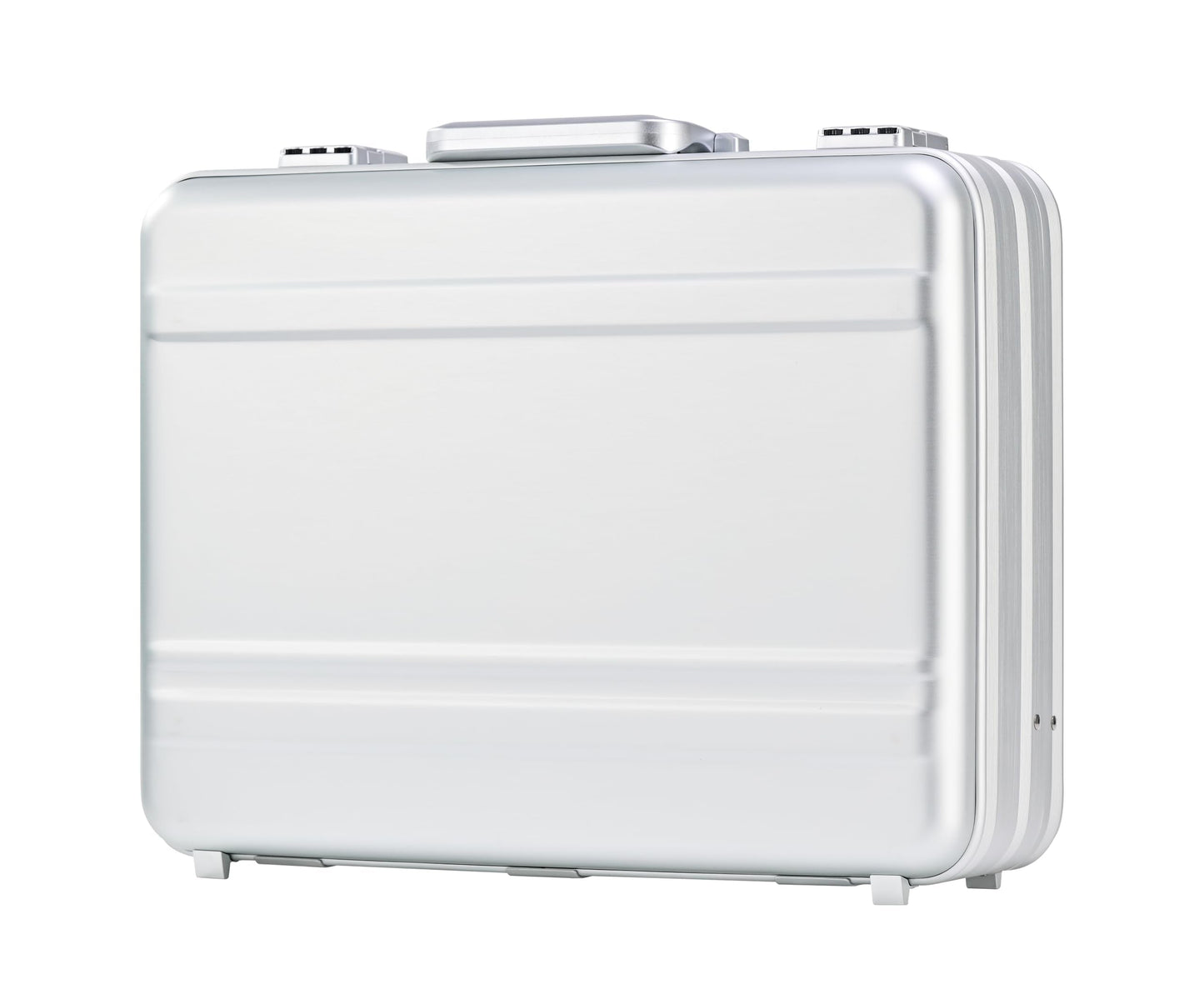urecimy Metal Briefcase for Men, Locking Aluminum Case, Large Suitcase for Valuables, UAV/Gun Cases, Display Box, Lockbox for Money, with Removable Interior and Sponges (Silver, 18.1X13.8X6.1 Inch)