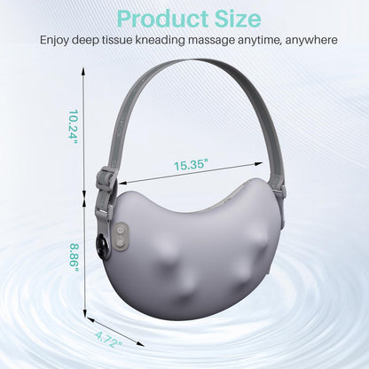 SKG Shiatsu Back Massager for Pain Relief Deep Tissue with Heat 4D Kneading Cordless Massage Pillow for Upper and Lower Back Gifts for Men adn Women Birthday Gifts (Need to Restart After 15 min)